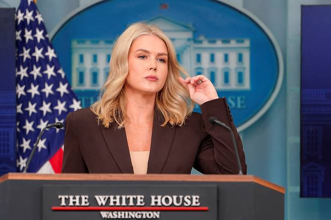 캐롤라인 레빗 백악관 대변인 [로이터]