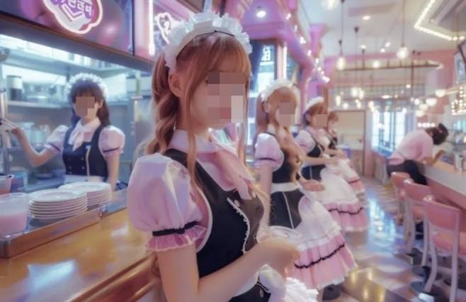 일본의 한 메이드 카페 이미지. 자료 : 메이드메이드닷컴
