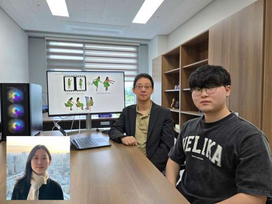 (왼쪽부터)이지현 박사과정, 김태균 교수, 이창민 석사과정