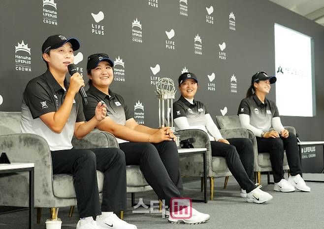 왼쪽부터 김효주, 유해란, 고진영, 최혜진.(사진=이데일리 골프in 조원범 기자)