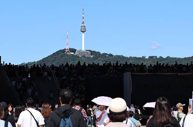 추석연휴 엿새째인 8일 서울 용산구 국립중앙박물관이 방문객들로 북적이고 있다. 2025.10.8 (서울=뉴스1)