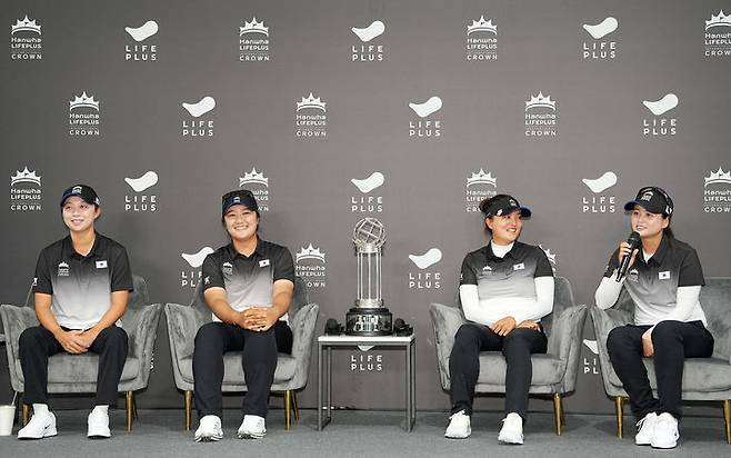 [서울=뉴시스] 한화 라이프 인터내셔널 크라운에 출전하는 한국팀. 왼쪽부터 김효주, 유해란, 고진영, 최혜진. (사진=LPGA 제공) *재판매 및 DB 금지