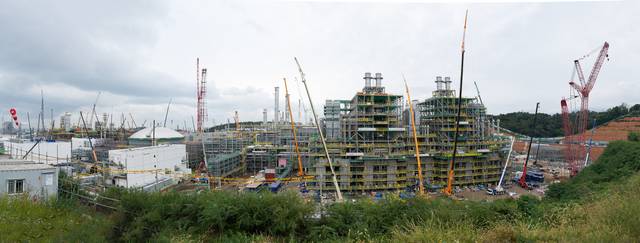 에쓰오일 샤힌 프로젝트 스팀 크래커 건설 현장 전경. 에쓰오일 제공.