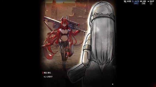 ▲ 아무것도 없는 그녀 앞에 나타난 레드후드. 이 만남으로 라피의 운명을 크게 바꾼다