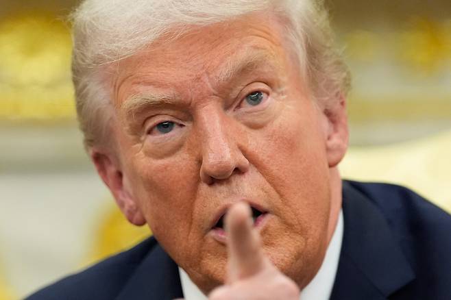 도널드 트럼프 미국 대통령. AP연합뉴스