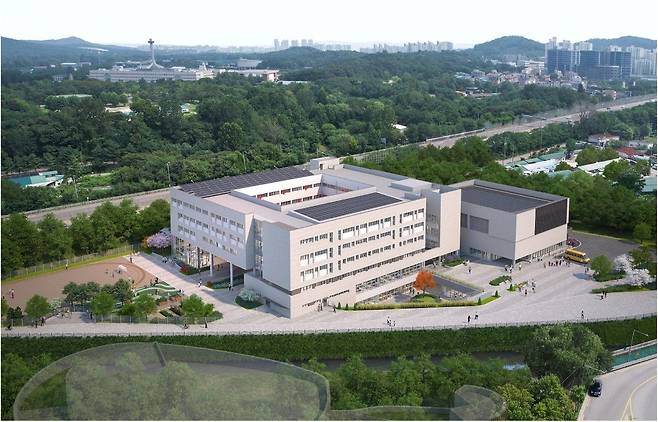 서울 중랑구 공립특수학교 동진학교 조감도. 중랑구 제공