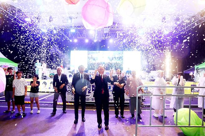 지난해 의령 신반한지우륵문화축제 개막식 모습 ⓒ의령군