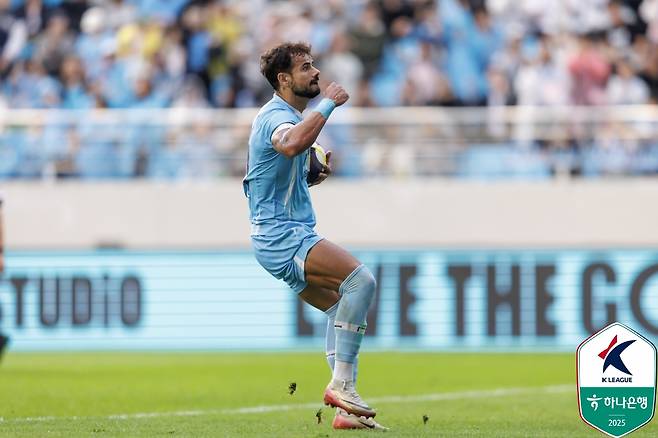 도움 1위에 올라있는 대구FC 세징야. /사진=한국프로축구연맹 제공