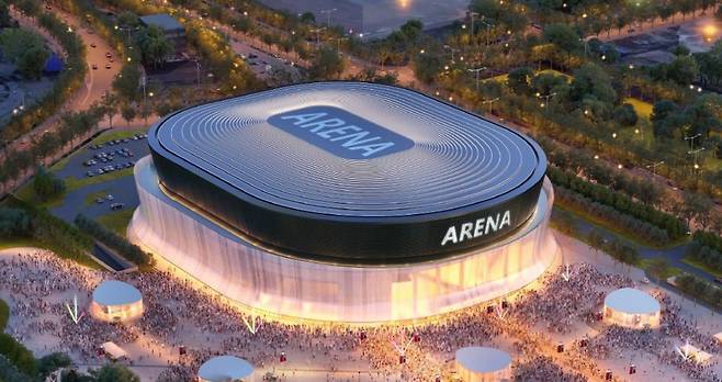 K-컬처밸리 아레나 야경조감도.[사진=고양시]