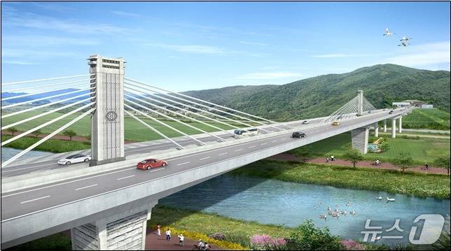 새만금~전주 고속도로 건설 조감도.(전북도 제공. 재판매 및 DB금지)/뉴스1