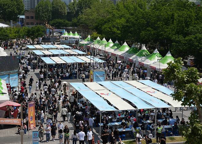 지난해 열린 대구 북구 떡볶이 페스티벌 행사장 전경(사진제공-대구 북구청)