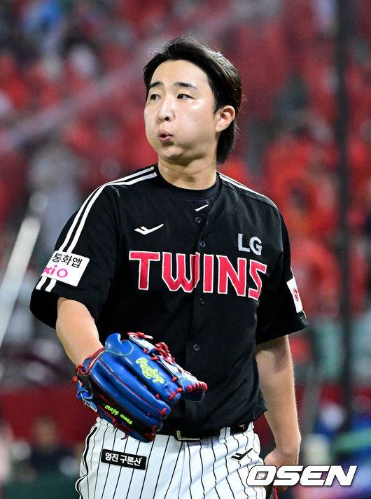 [OSEN=최규한 기자] LG 최채흥. 2025.08.17 / dreamer@osen.co.kr