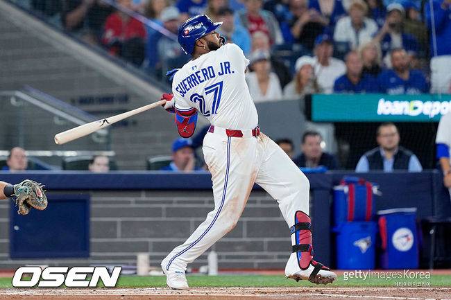 [사진] 토론토 블루제이스 블라디미르 게레로 주니어. ⓒGettyimages(무단전재 및 재배포 금지)