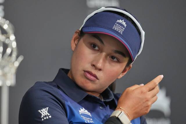LPGA 투어 국가대항전 한화 라이프플러스 인터내셔널 크라운에 출전한 지노 티띠꾼. AP연합뉴스