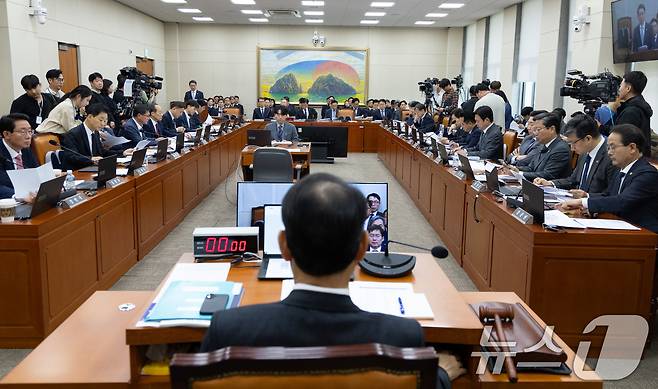 지난 20일 서울 여의도 국회에서 정무위원회 금융위원회 등에 대한 국정감사가 진행되고 있다. 2025.10.20/뉴스1 ⓒ News1 이승배 기자