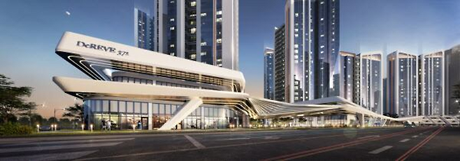 우주선 인가 싶지만 우주적 문주다. DL이앤씨가 북가좌6구역 재건축 사업에 제안한 530미터 길이의 초대형 문주. [사진 출처=DL이앤씨]