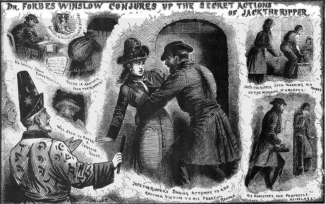 포브스 윈슬로, 잭 더 리퍼의 행동을 묘사한 그림들, Illustrated Police News