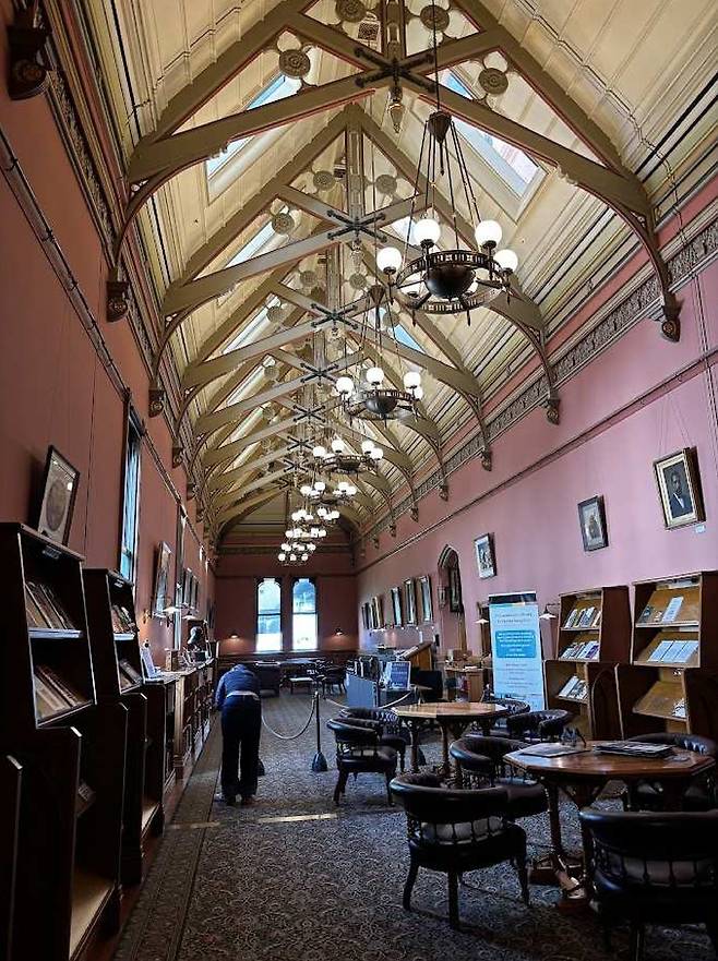 뉴질랜드 국회 도서관을 개장하기 위한 준비가 한창이다. / 사진=김소은