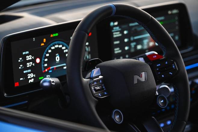 Cockpit view of Ioniq 6N (Hyundai Motor Company)