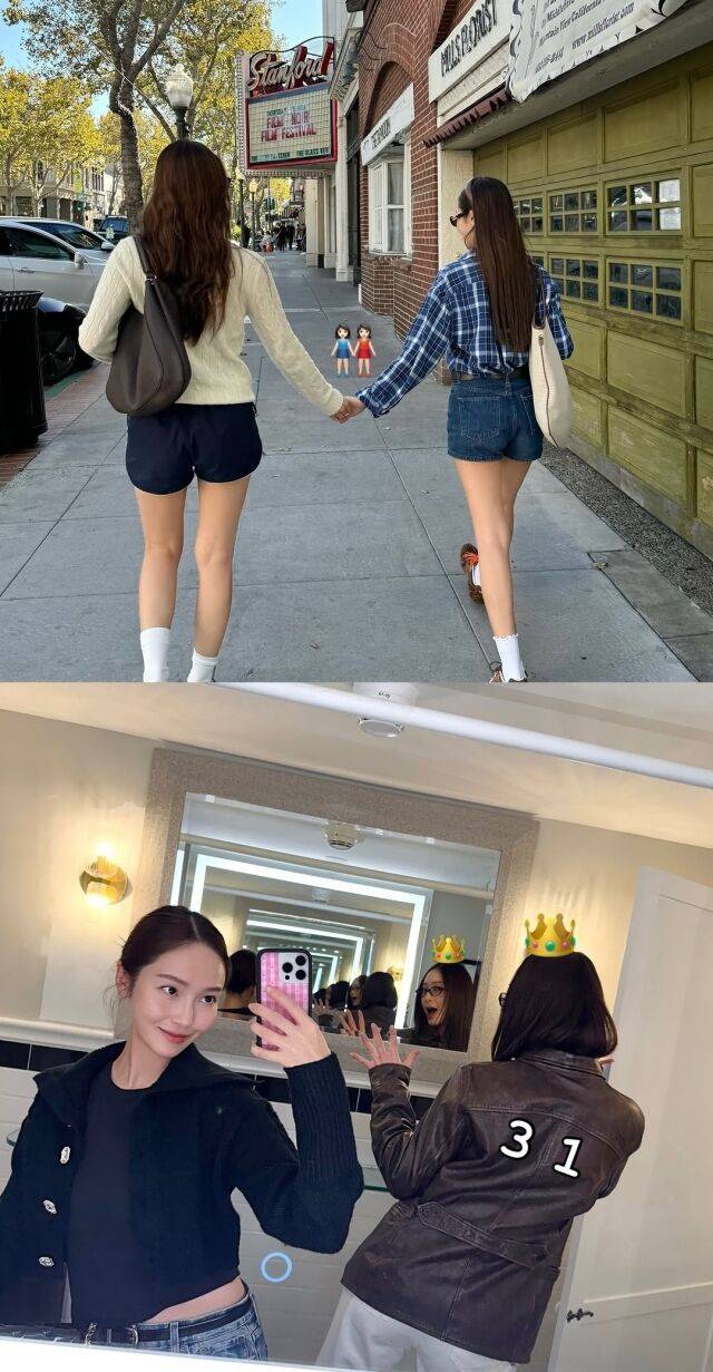 소녀시대 출신 제시카와 f(x) 출신 동생 크리스탈. /제시카 소셜미디어