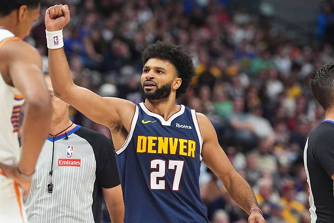 [덴버=AP/뉴시스] 미국프로농구(NBA) 덴버 너기츠의 자말 머레이. 2025.10.25.