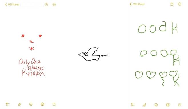 민희진 전 어도어 대표가 공개한 새 기획사 ‘오케이(ooak)’ 관련 드로잉. 민희진 전 어도어 대표 인스타그램 계정 캡처