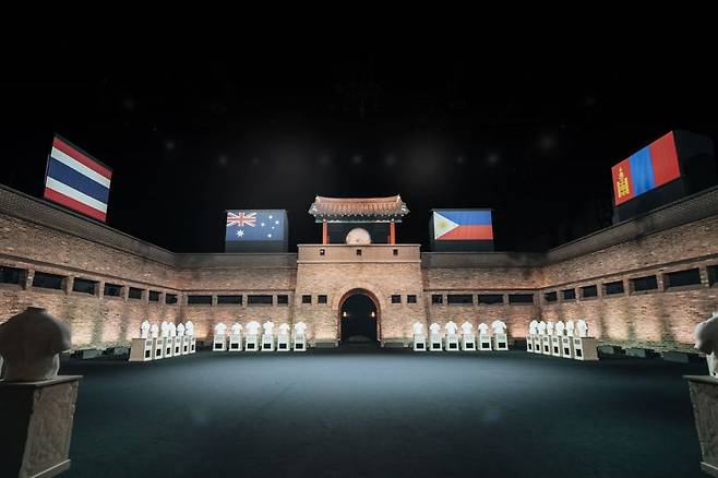 시즌3로 돌아온 '피지컬:아시아'. 조선시대 외국 사신을 맞이하던 공간이었던 근정전은 각국의 대표 선수들이 한자리에 모이는 ‘피지컬 아시아’의 상징적 공간으로 재해석됐다. 넷플릭스 제공