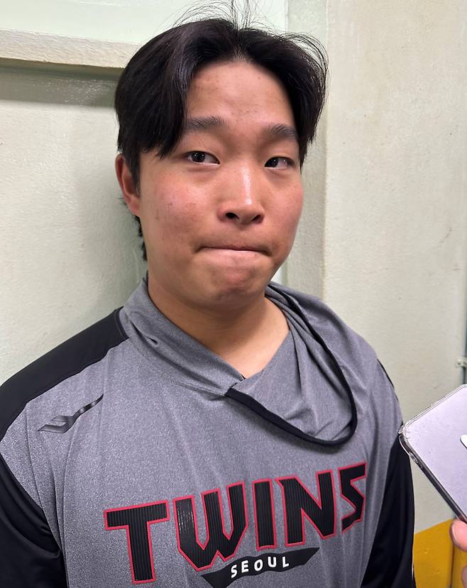 LG 신인 외야수 박관우. 잠실=이형석 기자&nbsp;