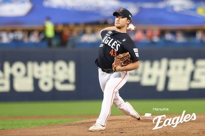 한화 정우주. 사진=한화 제공