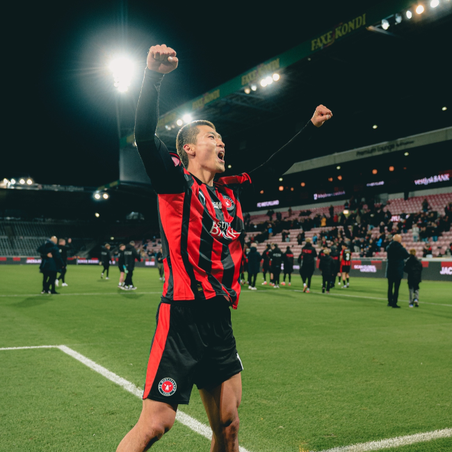 조규성. 사진=미트윌란 SNS