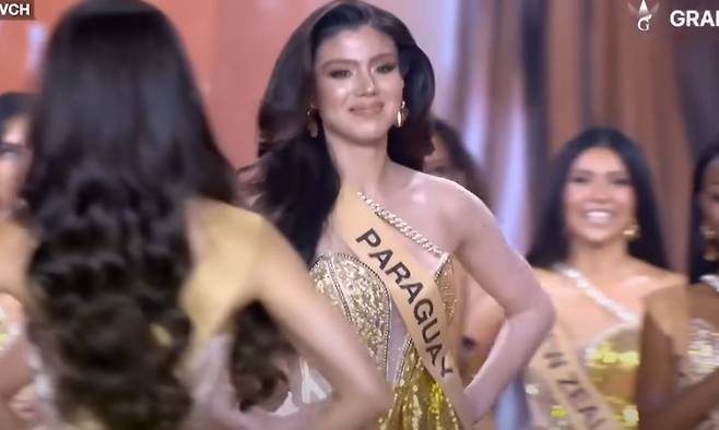 실제 결선 진출 참가자인 파라과이 대표 세실리아 로메로./사진=유튜브 채널 'news.com.au'