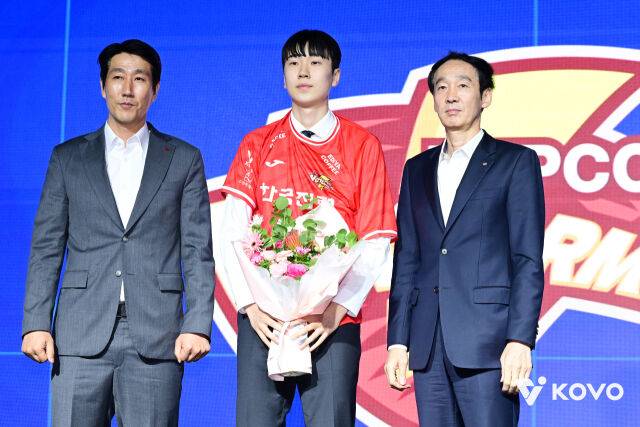 한국전력에 지명된 방강호./KOVO