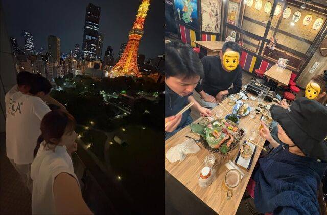 가족과 시간을 보내는 최예나, 최성민 남/최예나 개인SNS