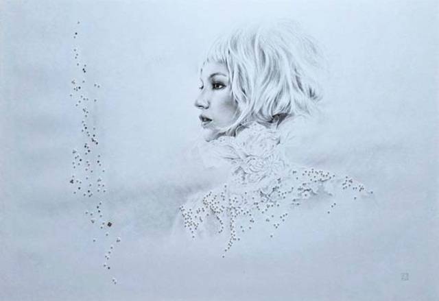 안연진 작, 'Specia'l, 종이에 콩테, 대백프라자갤러리 제공