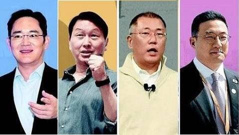 왼쪽부터 이재용 삼성전자 회장, 최태원 SK그룹 회장, 정의선 현대차 회장, 구광모 LG그룹 회장. /각 사 제공