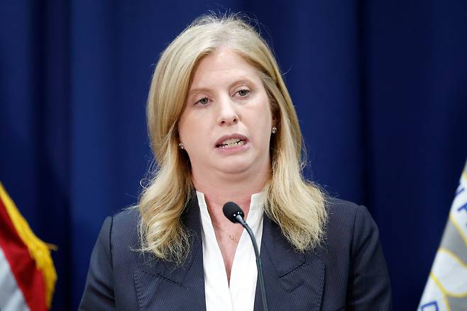 제시카 티쉬 미국 뉴욕 경찰국장. /연합뉴스