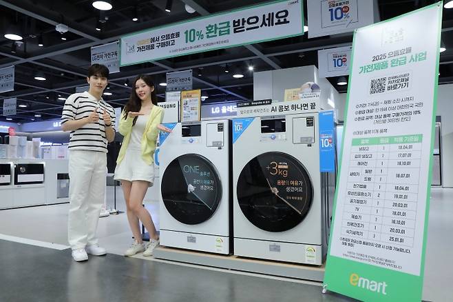 으뜸효율 1등급 가전제품 환급 행사 모습.(ⓒ뉴스1, 이마트 제공, 무단 전재-재배포 금지)