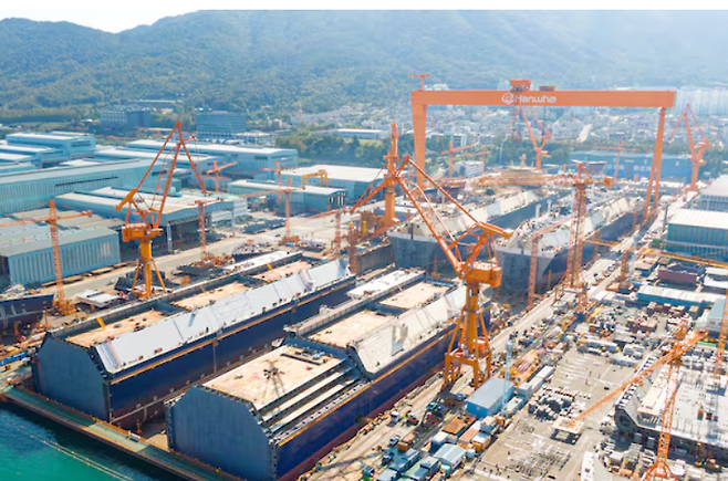 한화오션거제사업장.한화오션 제공