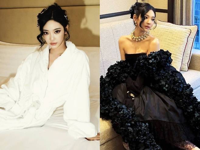 에스파 닝닝이 완벽한 음영 메이크업으로 ‘살아있는 마네킹’의 존재감을 다시 증명했다.사진=닝닝 SNS