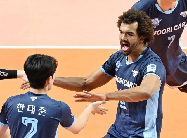 우리카드 시절 마이클 아히./KOVO