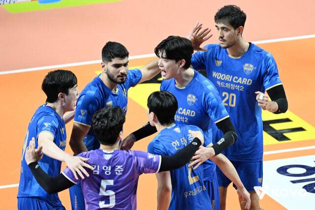 우리카드 선수단./KOVO