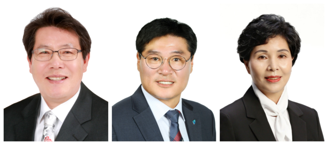 (왼쪽부터)한국희 의원, 이종섭 의원, 유경자 의원