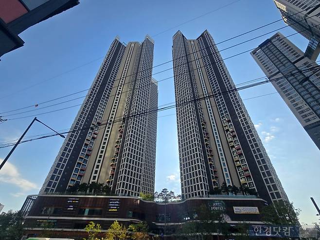 서울 동대문구 용두동 '청량리역한양수자인그라시엘' 전경. 사진=이송렬 기자