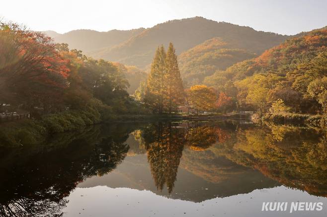 공주 불장골저수지.