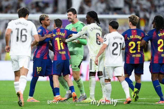 레알 마드리드와 바르셀로나 경기 장면./게티이미지코리아