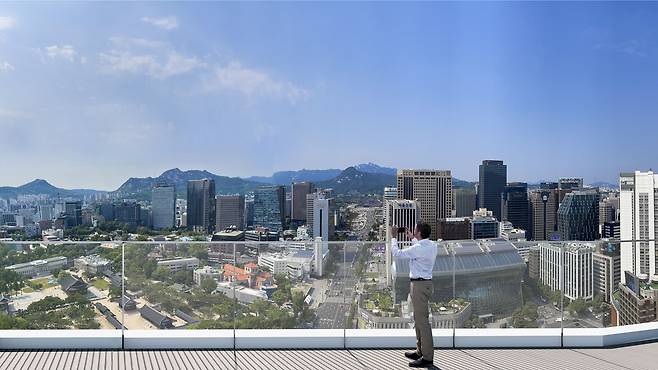 소공1지구 더플라자호텔 옥상전망대 [사진=서울시]