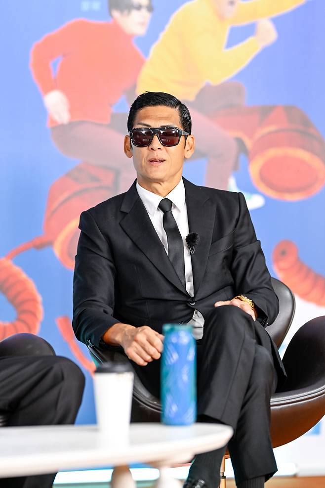 가수 박준형이 29일 오전 온라인 사전녹화 형식으로 공개된 채널S의 예능 ‘박장대소’의 제작발표회에 참석해 발언하고 있다. 사진 채널S