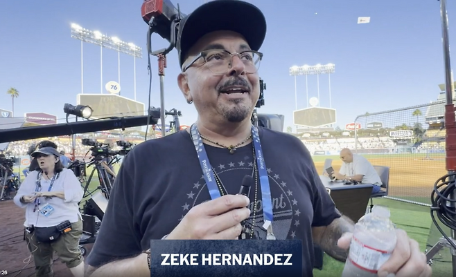 ▲ TV 카메라맨 지크 에르난데스 ⓒMLB.com