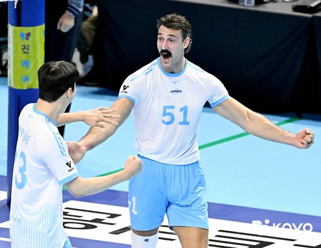 대한항공 아포짓 스파이커 카일 러셀. /사진=KOVO 제공