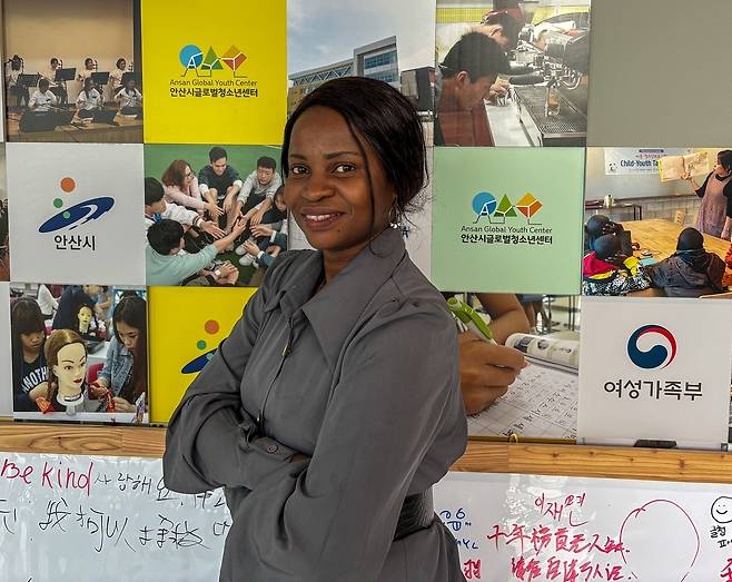 와이즈우먼협회 회장 도르카스 씨 [촬영 임경빈 인턴기자]